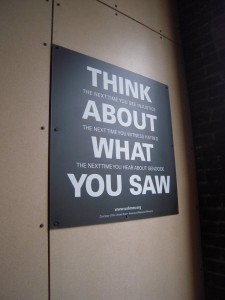 think about what you saw + dallas holocaust museum